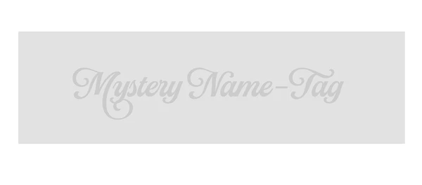 Placeholder product slot — mystery name tag, wingsteps
